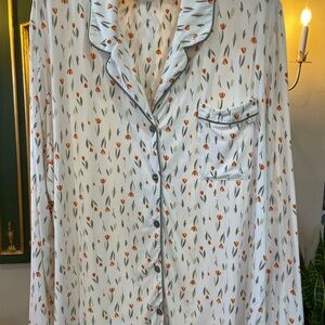 Women's Bamboo Stretch-Knit Long Sleeve Pajama Top